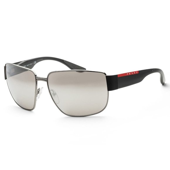 Prada Men 62mm Black Silver Sunglasses - Picture 1 of 2